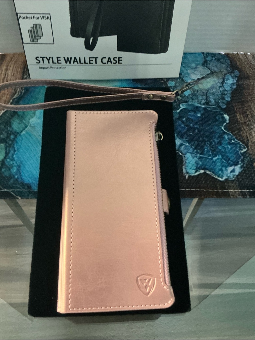 Rose Gold Style Wallet Phone Case